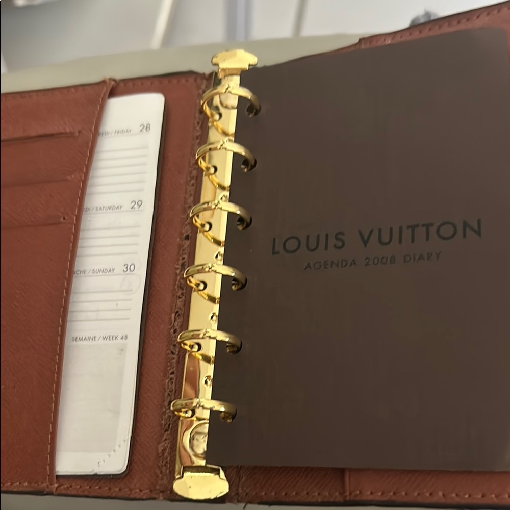 Louis Vuitton Brown Agenda Cover